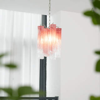 Aurora Lustre Rose Dégradé Murano Verre
