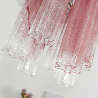 Aurora Lustre Rose Dégradé Murano Verre