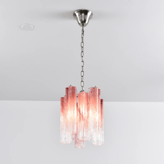 Aurora Lustre Rose Dégradé Murano Verre