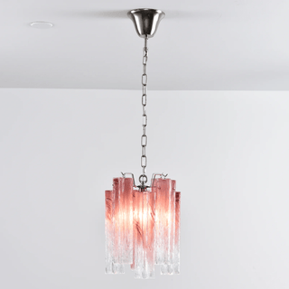 Aurora Lustre Rose Dégradé Murano Verre