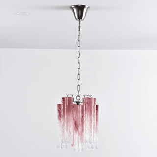 Aurora Lustre Rose Dégradé Murano Verre