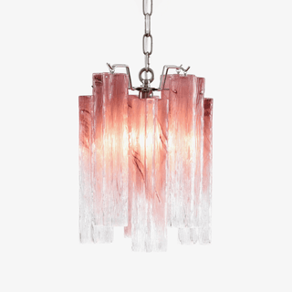 Aurora Lustre Rose Dégradé Murano Verre