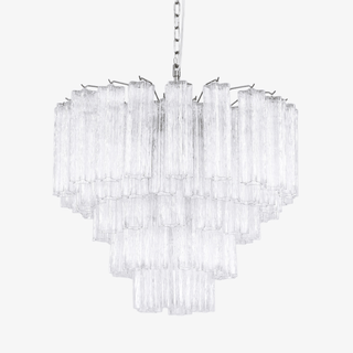 Aurora Lustre Transparent Verre Multi-Étage Cristal Lueur