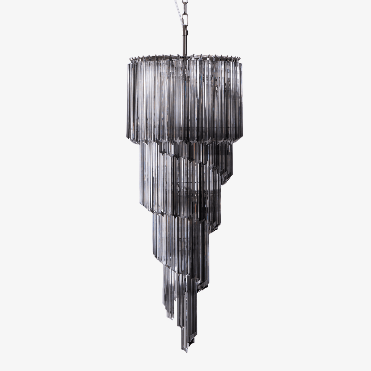 Darenona Lustre Fumé Verre Spirale