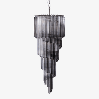 Aurora Lustre Fumé Verre Spirale