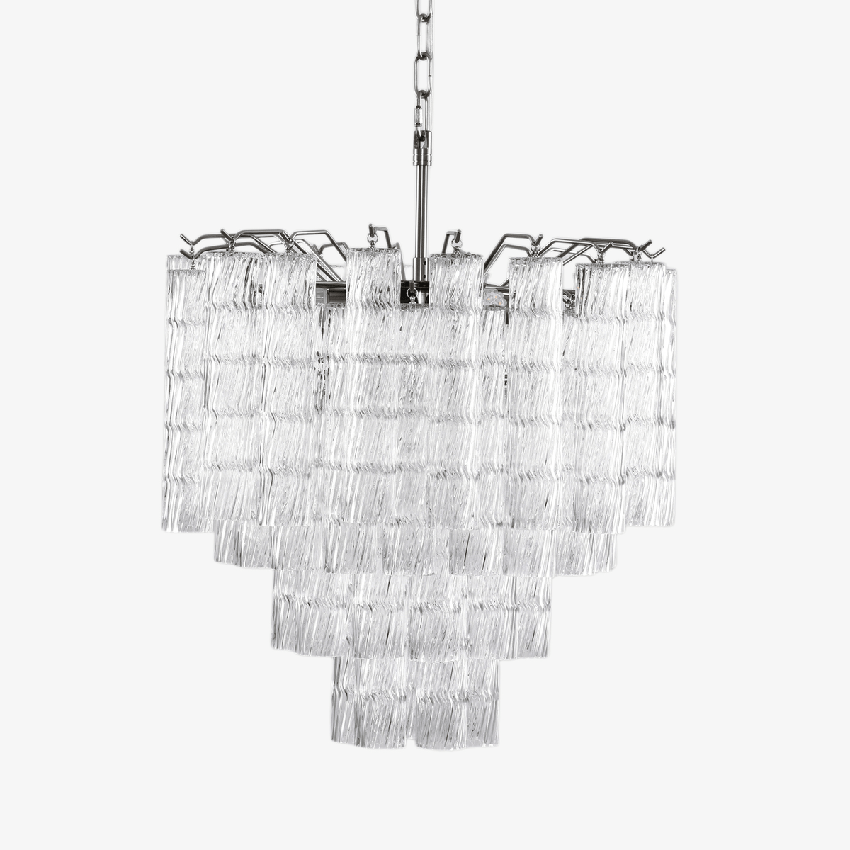 Therona Lustre Murano Verre Étagé Cascadant Vagues