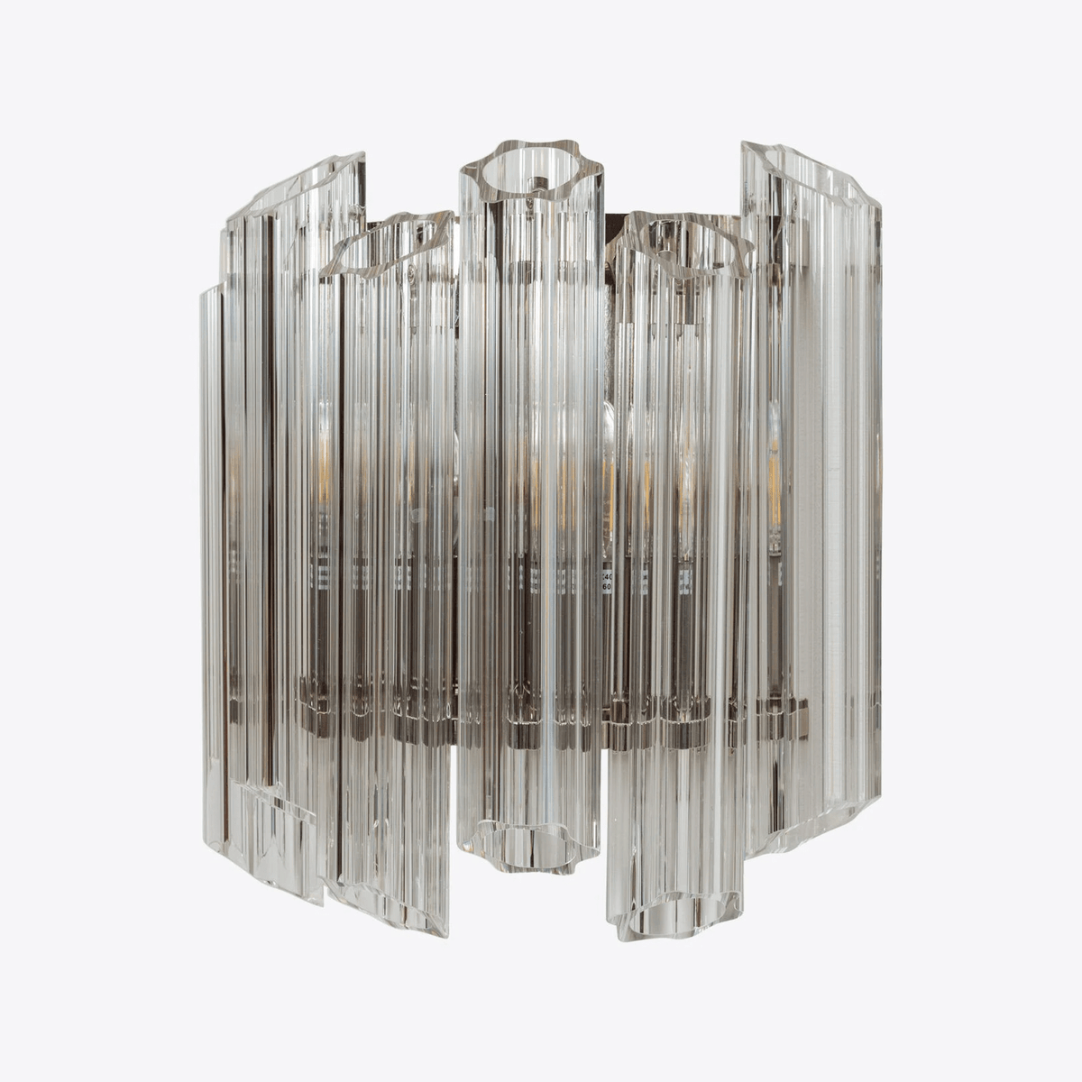 Norora Applique Murale Transparent Murano Verre Tube Cascade
