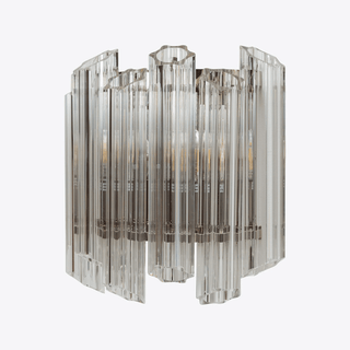 Aurora Applique Murale Transparent Murano Verre Tube Cascade