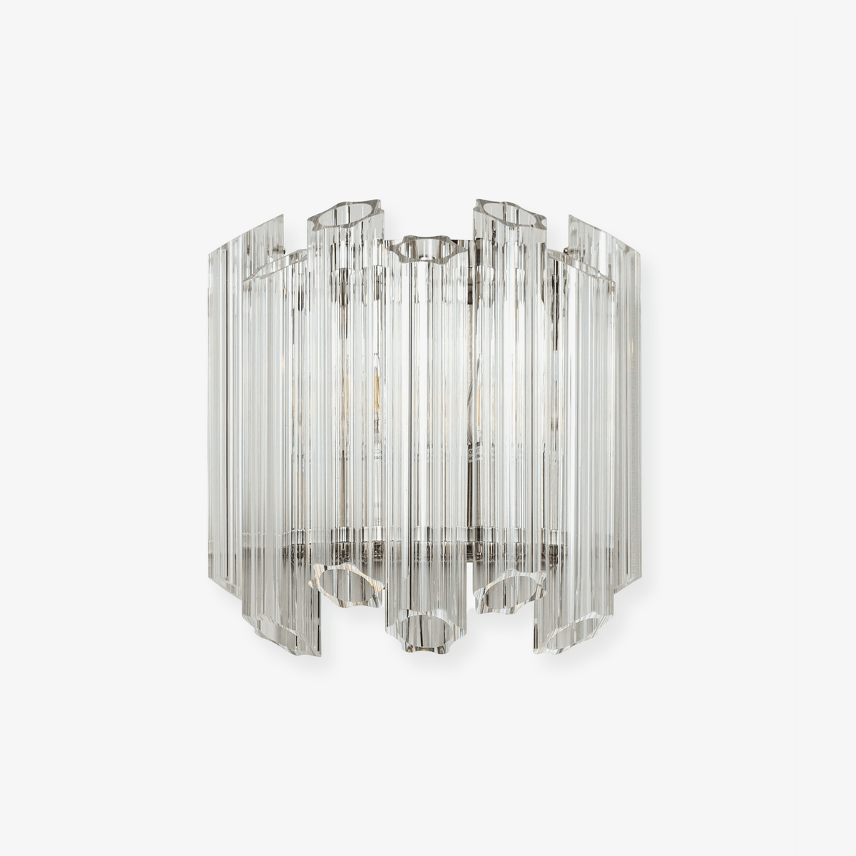 Norora Applique Murale Transparent Murano Verre Tube Cascade