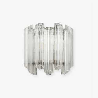 Aurora Applique Murale Transparent Murano Verre Tube Cascade