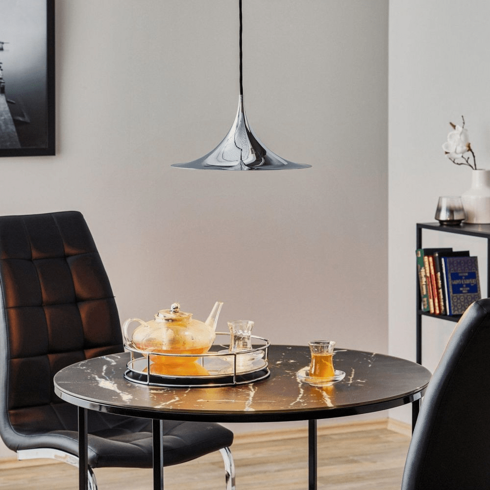Semi Swag Pendant Light-Neutral Decor