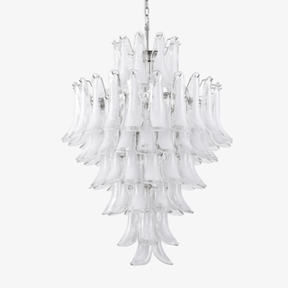 Aurora Lustre Blanc Nuage Verre Pétales