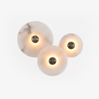 Selene Plafonnier Minimaliste en Albâtre-Luire
