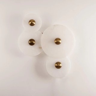 Selene Plafonnier Minimaliste en Albâtre-Luire