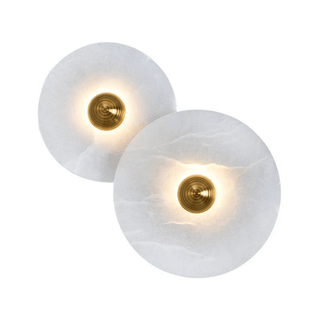 Selene Plafonnier Minimaliste en Albâtre-Luire