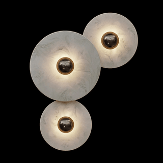 Selene Plafonnier Minimaliste en Albâtre-Luire
