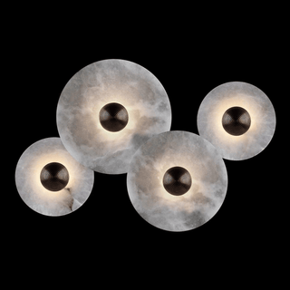 Selene Plafonnier Minimaliste en Albâtre-Luire
