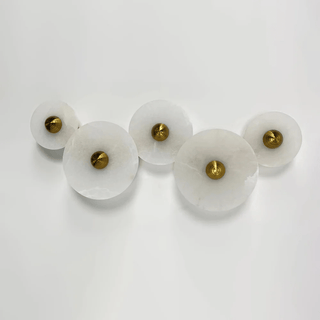Selene Plafonnier Minimaliste en Albâtre-Luire