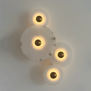Selene Plafonnier Minimaliste en Albâtre-Luire