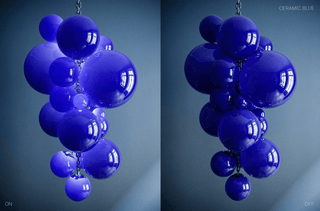 Aurora Lustre En Verre De Murano Grappes De Raisins Art Déco