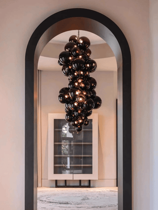Aurora Lustre En Verre De Murano Grappes De Raisins Art Déco