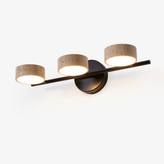Ceshair Applique Murale Multi Tête en Travertin Lumière de Coiffeuse