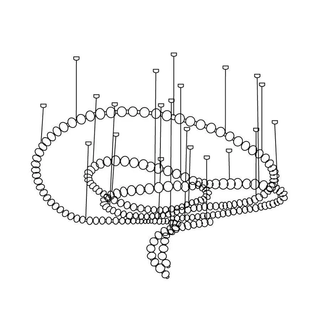 Zalvarin Lustre Sputnik en Laiton