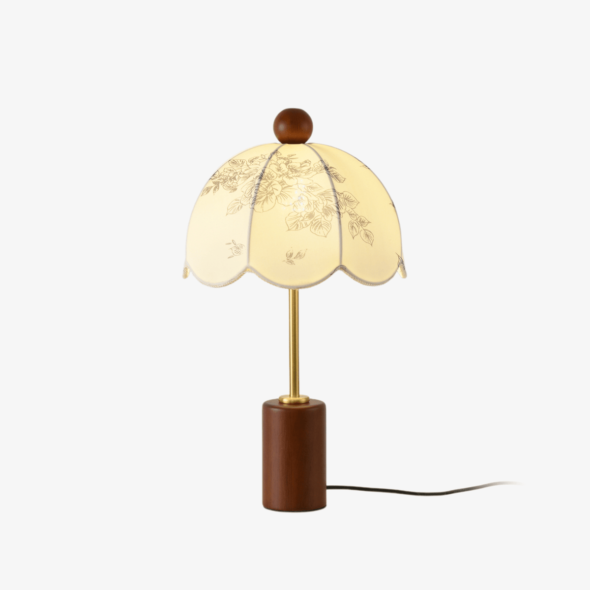 Quinn Vintage Fabric Table Lamp-Neutral Decor