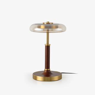 Layla Vintage Glass Table Lamp-Neutral Decor