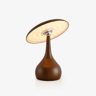 Orbis Vintage Wood Table Lamp-Neutral Decor