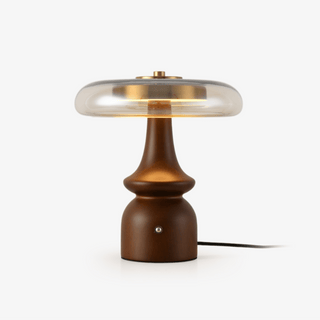 Mushroom Retro Glass Table Lamp-Neutral Decor