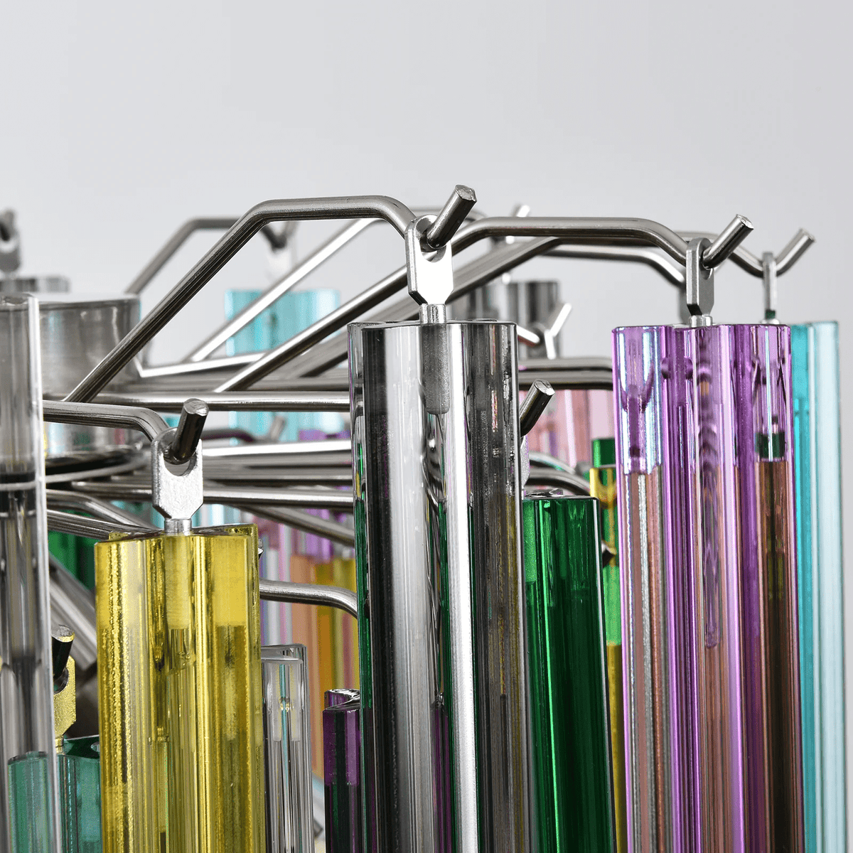 Teveira Lustre Murano Verre Coloré Prisme