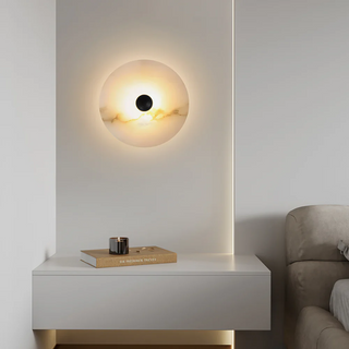 Selene Plafonnier Minimaliste en Albâtre-Luire