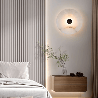 Selene Plafonnier Minimaliste en Albâtre-Luire