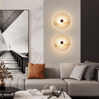 Selene Plafonnier Minimaliste en Albâtre-Luire