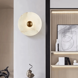 Selene Plafonnier Minimaliste en Albâtre-Luire