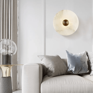 Selene Plafonnier Minimaliste en Albâtre-Luire
