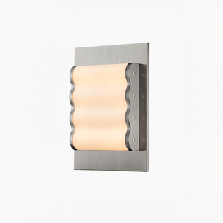 Wave Applique murale contemporaine en tissu