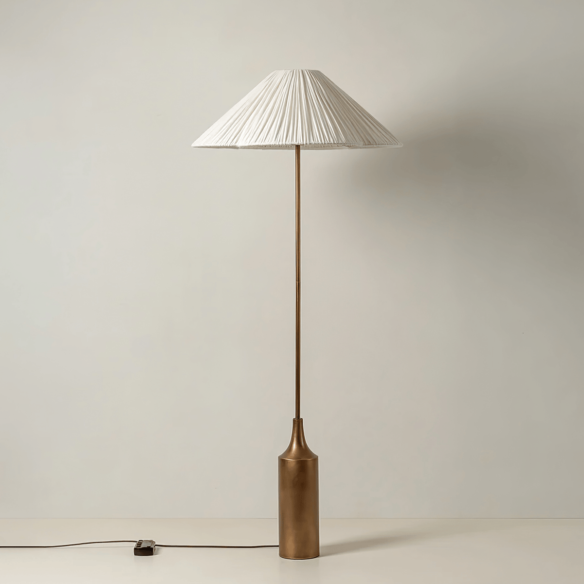 Zenith Bohemian Marble Floor Lamp-Neutral Decor