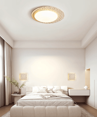 Ivsoris Lumière de Plafond Texturée en Travertin