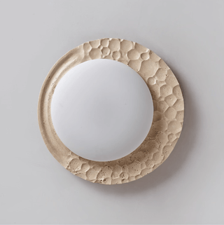 Ivsoris Lumière de Plafond Texturée en Travertin