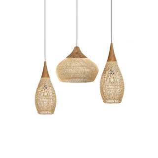 Solavn Lampe suspendue en bois de rotin
