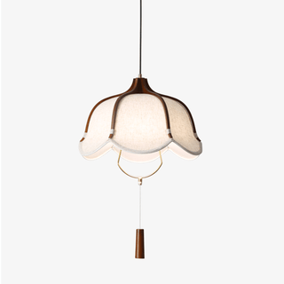 Lustra Suspension Lampe Lanterne Moderne en Tissu