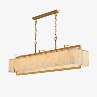 Aether Suspension Rectangulaire en Albâtre