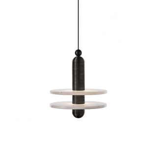 Orion Suspension Laiton Brossé Alabastre