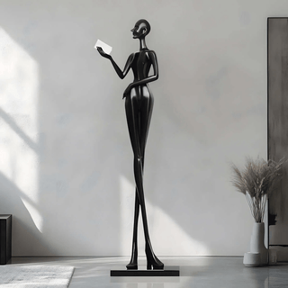 Lumenova Floor Lamp Sculptural Minimalist-Neutral Decor