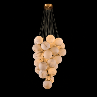 Grapha Lustre à Globes en Albâtre Cluster