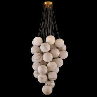 Grapha Lustre à Globes en Albâtre Cluster