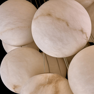 Grapha Lustre à Globes en Albâtre Cluster