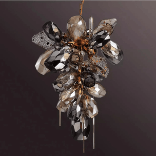 Aurora Lustre Moderne en Verre et Cristal